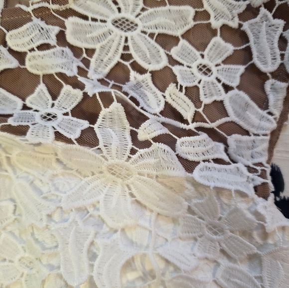 Ralph Lauren Cream Lace Mini Dress - Picture 3 of 6